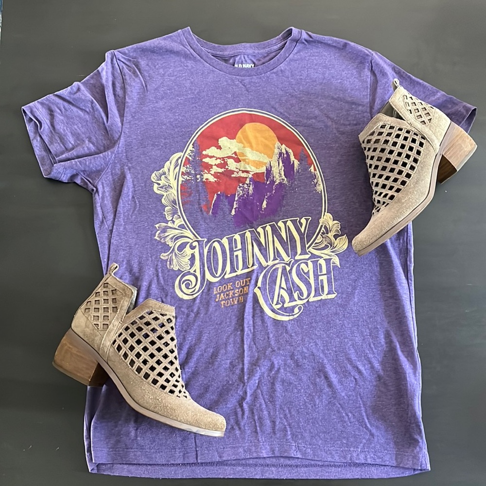 Johnny Cash vintage tee replica